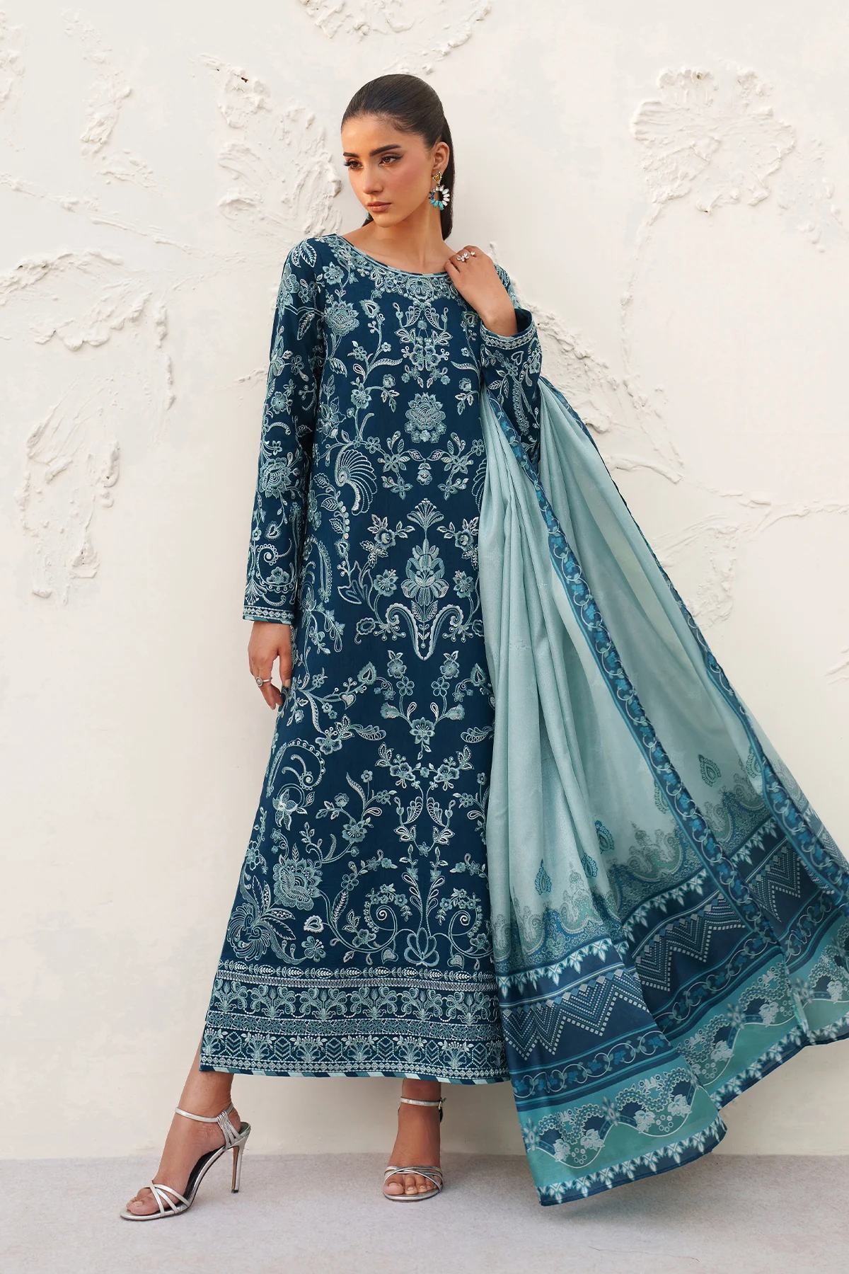 EMBROIDERED RAW SILK SF-4384 - Image 8