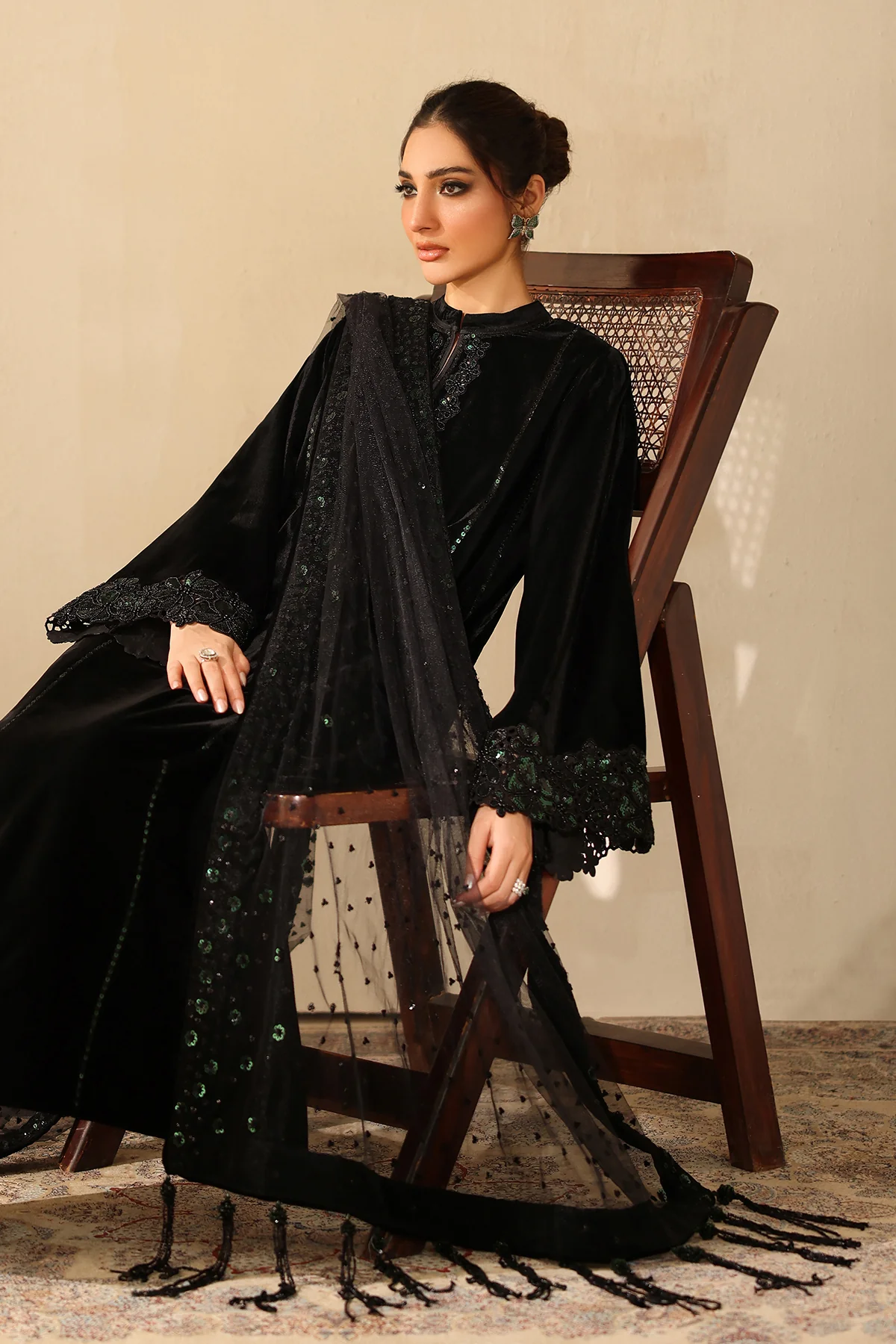EMBROIDERED VELVET PR-1222 - Image 5