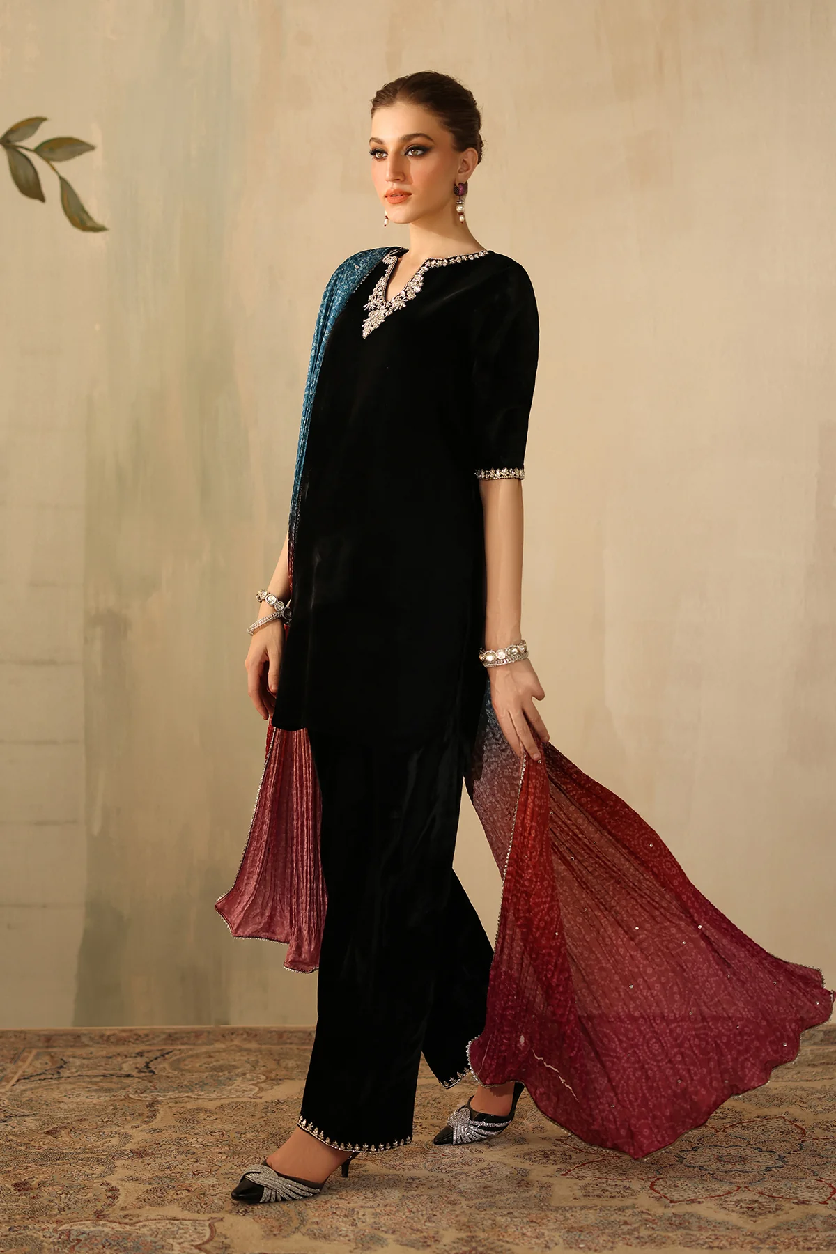 EMBROIDERED VELVET PR-1224 - Image 8