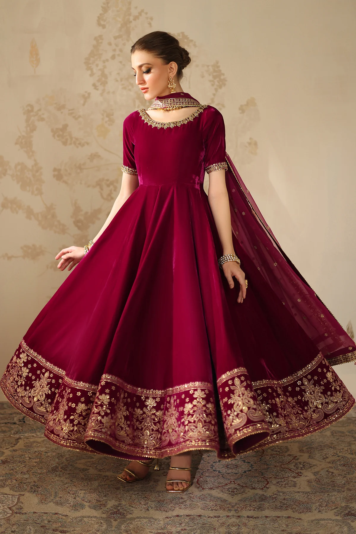 EMBROIDERED VELVET PR-1225 - Image 3