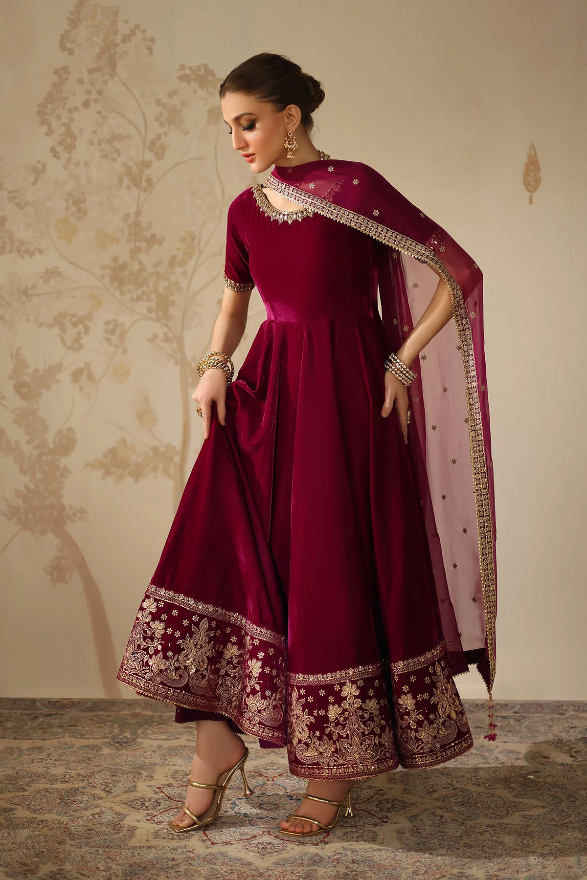 EMBROIDERED VELVET PR-1225 - Image 6