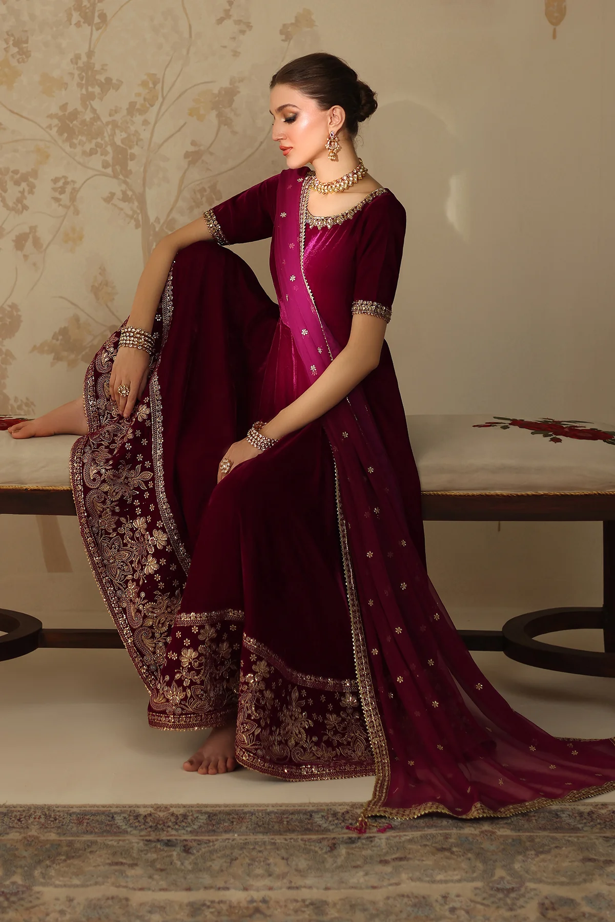 EMBROIDERED VELVET PR-1225 - Image 7