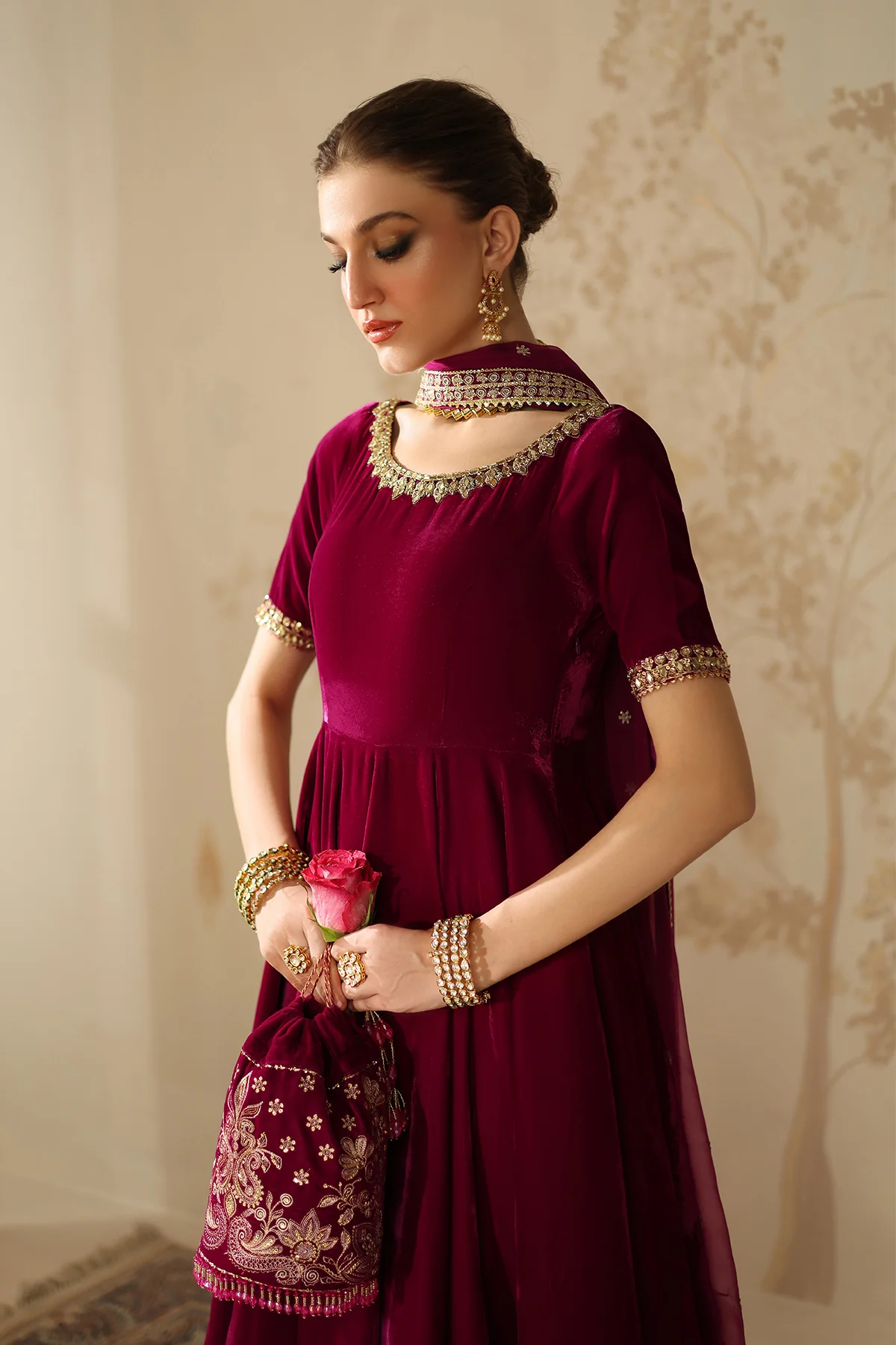 EMBROIDERED VELVET PR-1225 - Image 8