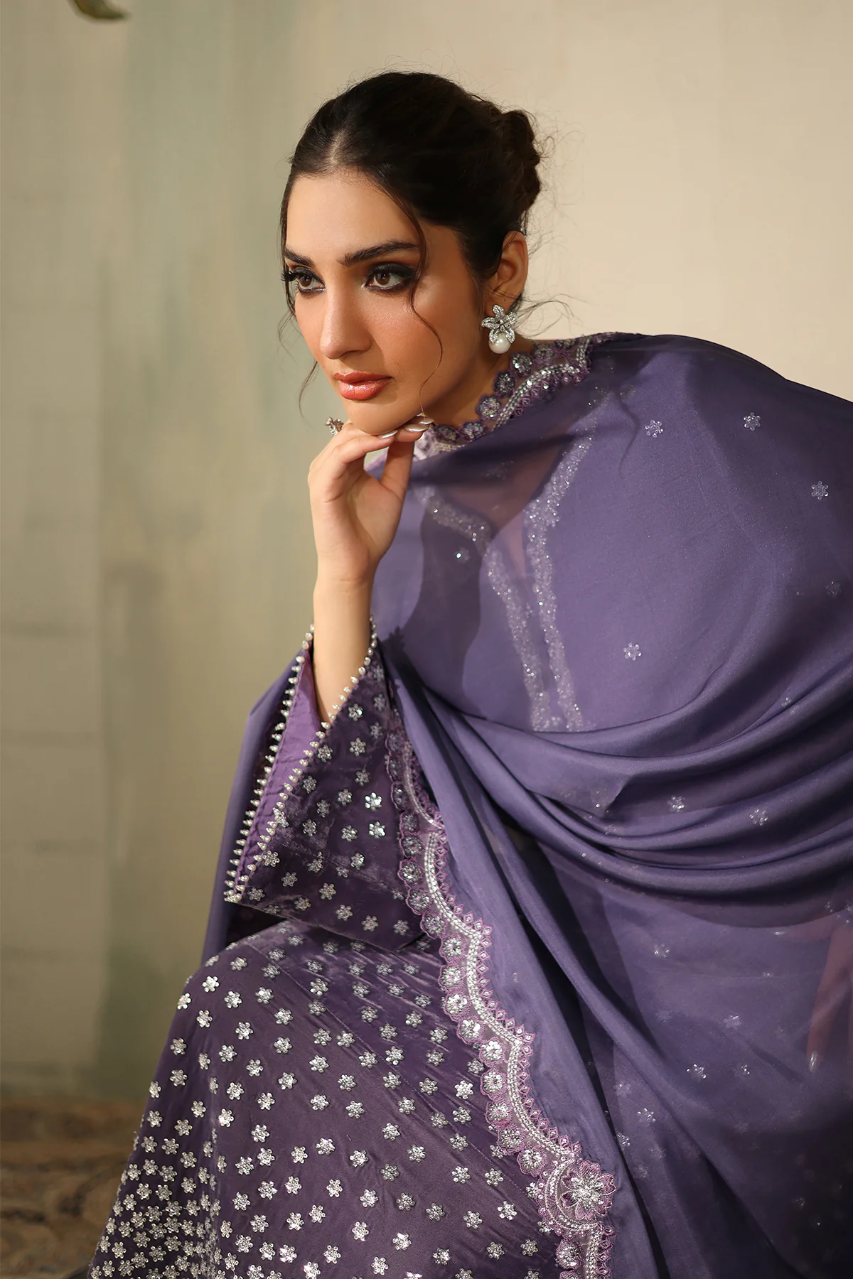 EMBROIDERED VELVET PR-1226 - Image 3