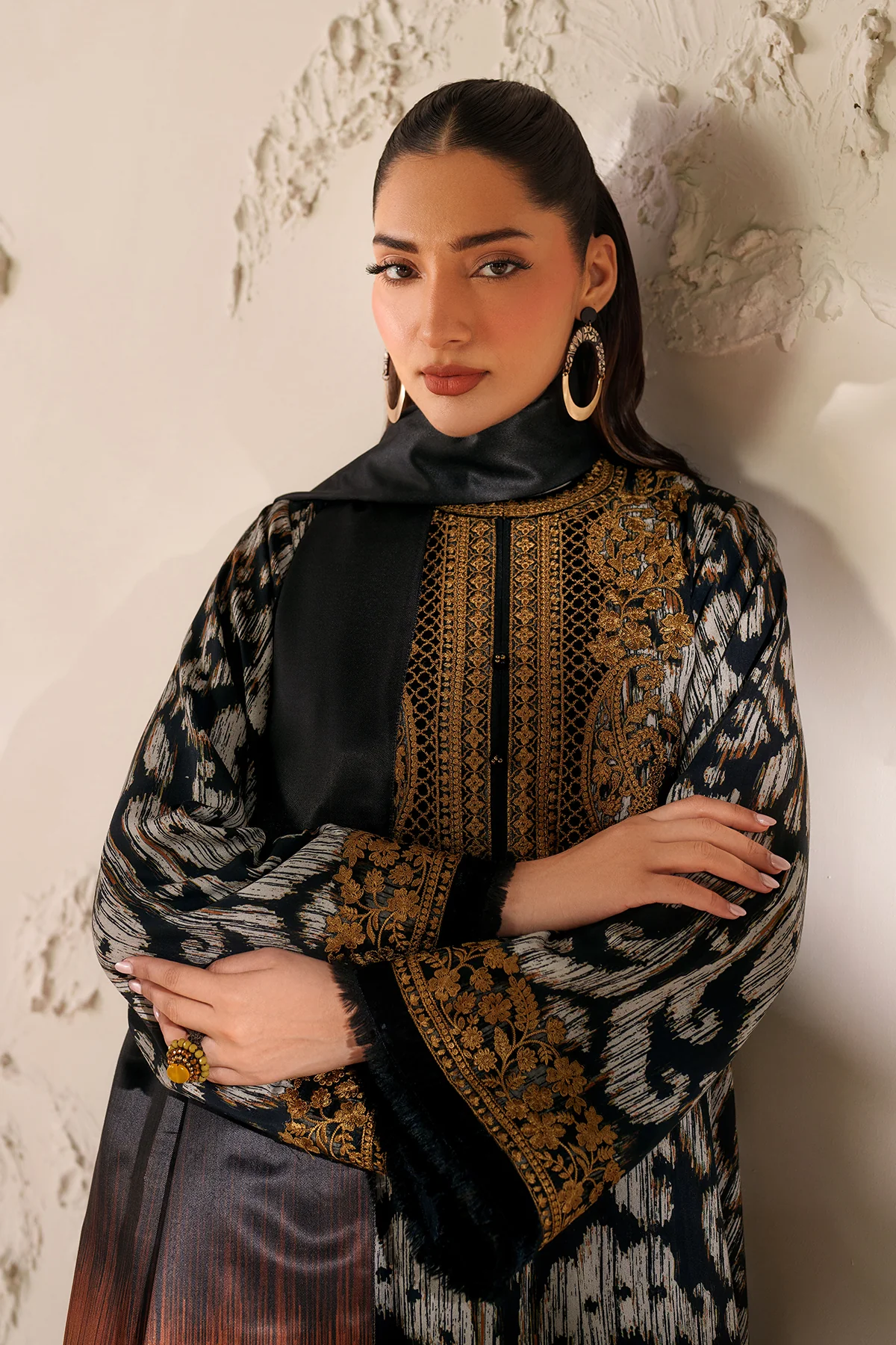 EMBROIDERED VISCOSE SILK UF-4289 - Image 5