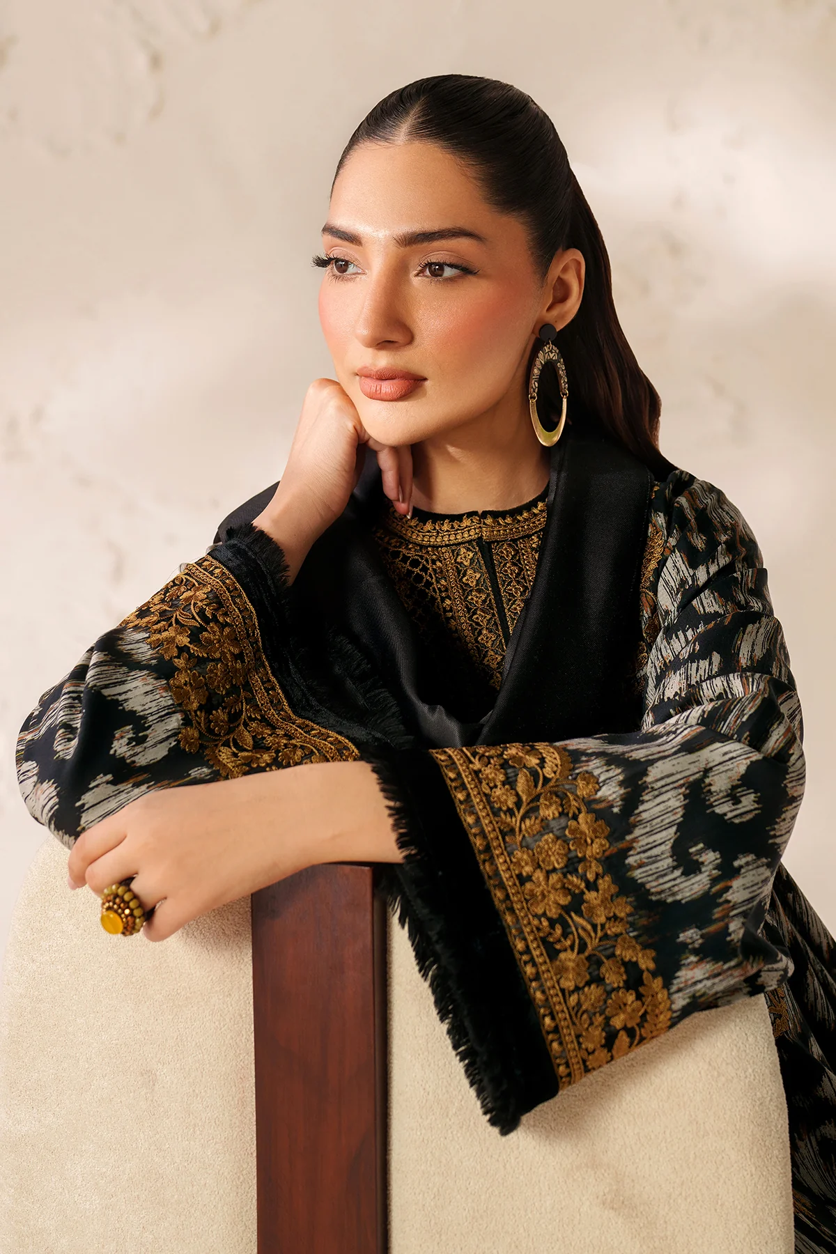EMBROIDERED VISCOSE SILK UF-4289 - Image 6