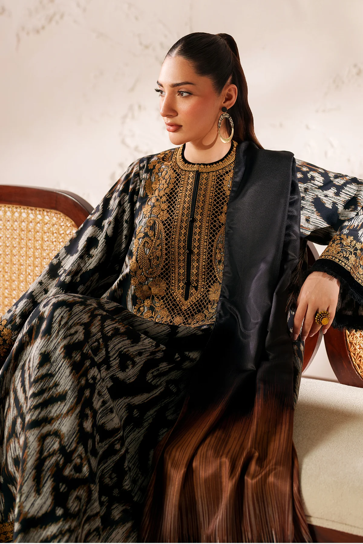 EMBROIDERED VISCOSE SILK UF-4289 - Image 7