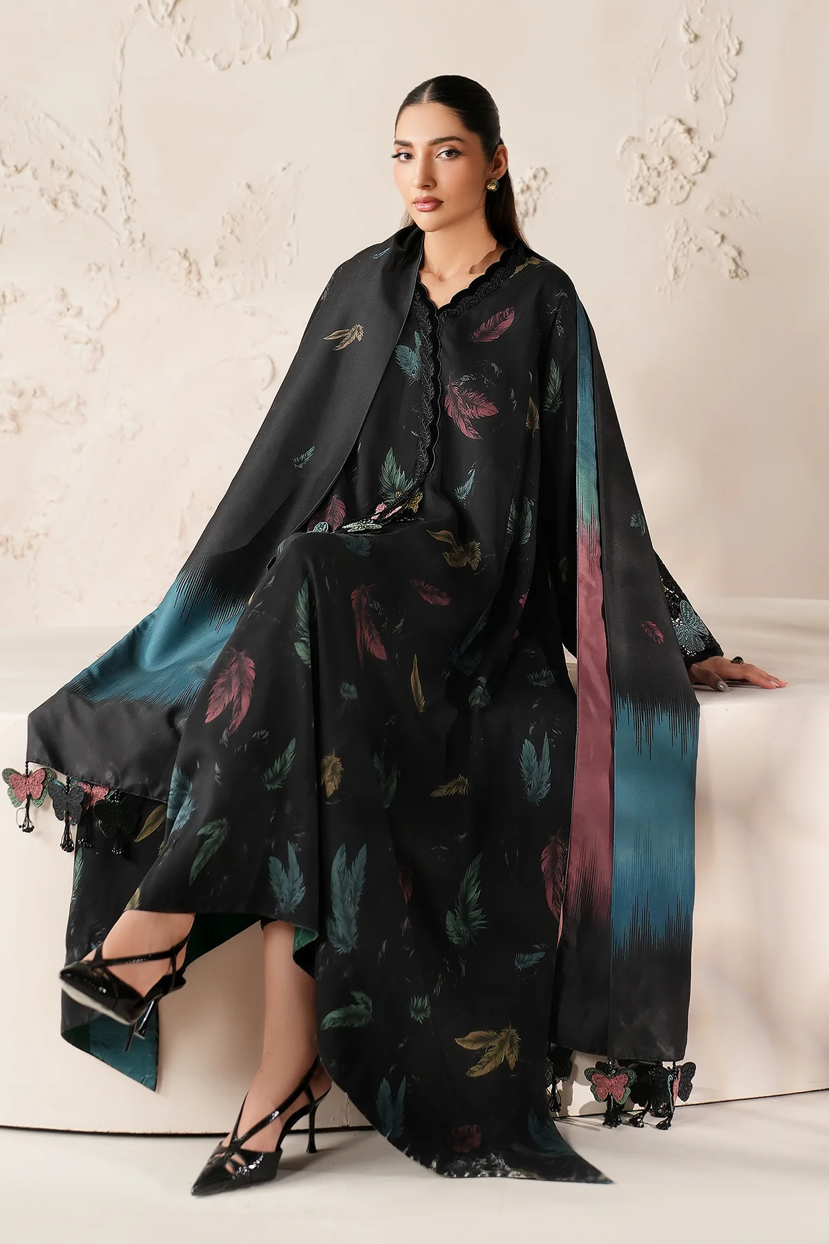 EMBROIDERED VISCOSE SILK UF-4308 - Image 3