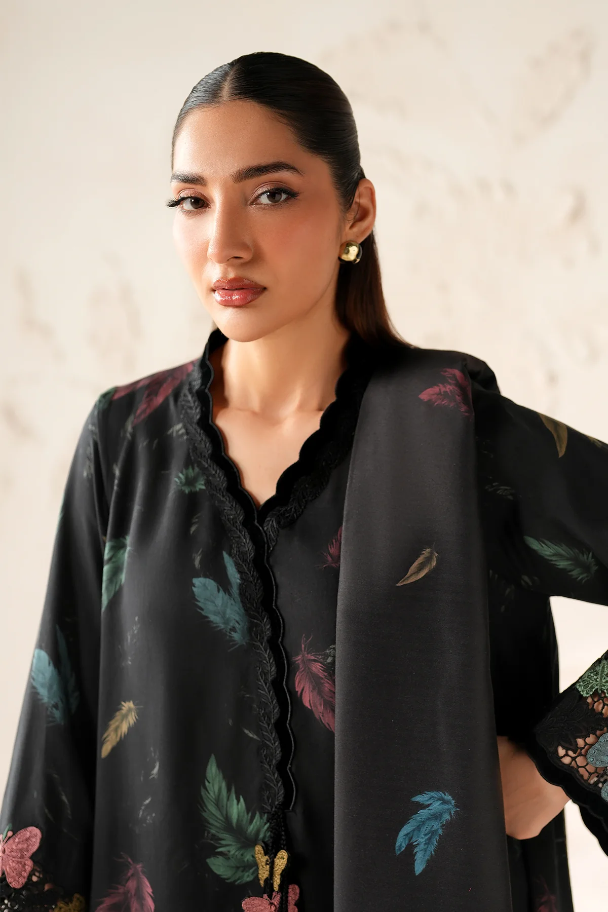 EMBROIDERED VISCOSE SILK UF-4308 - Image 5