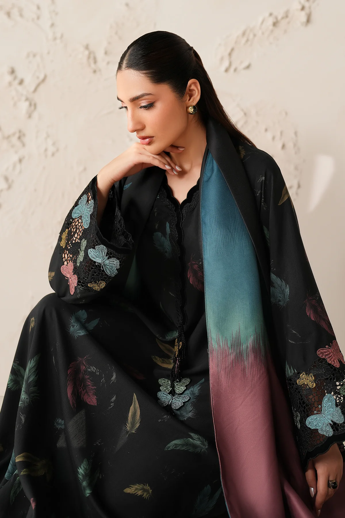 EMBROIDERED VISCOSE SILK UF-4308 - Image 6