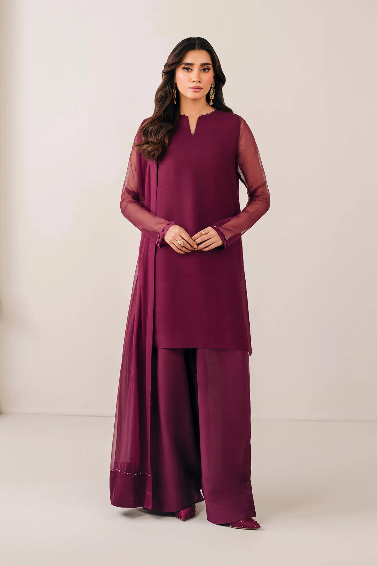 PLAIN CHIFFON DUPATTA 58