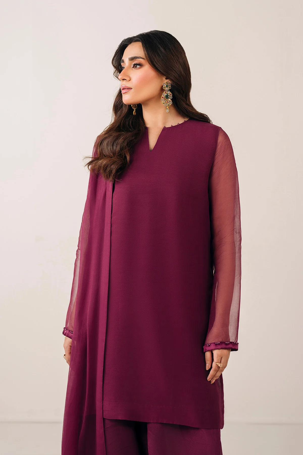 PLAIN CHIFFON DUPATTA 58 - Image 4