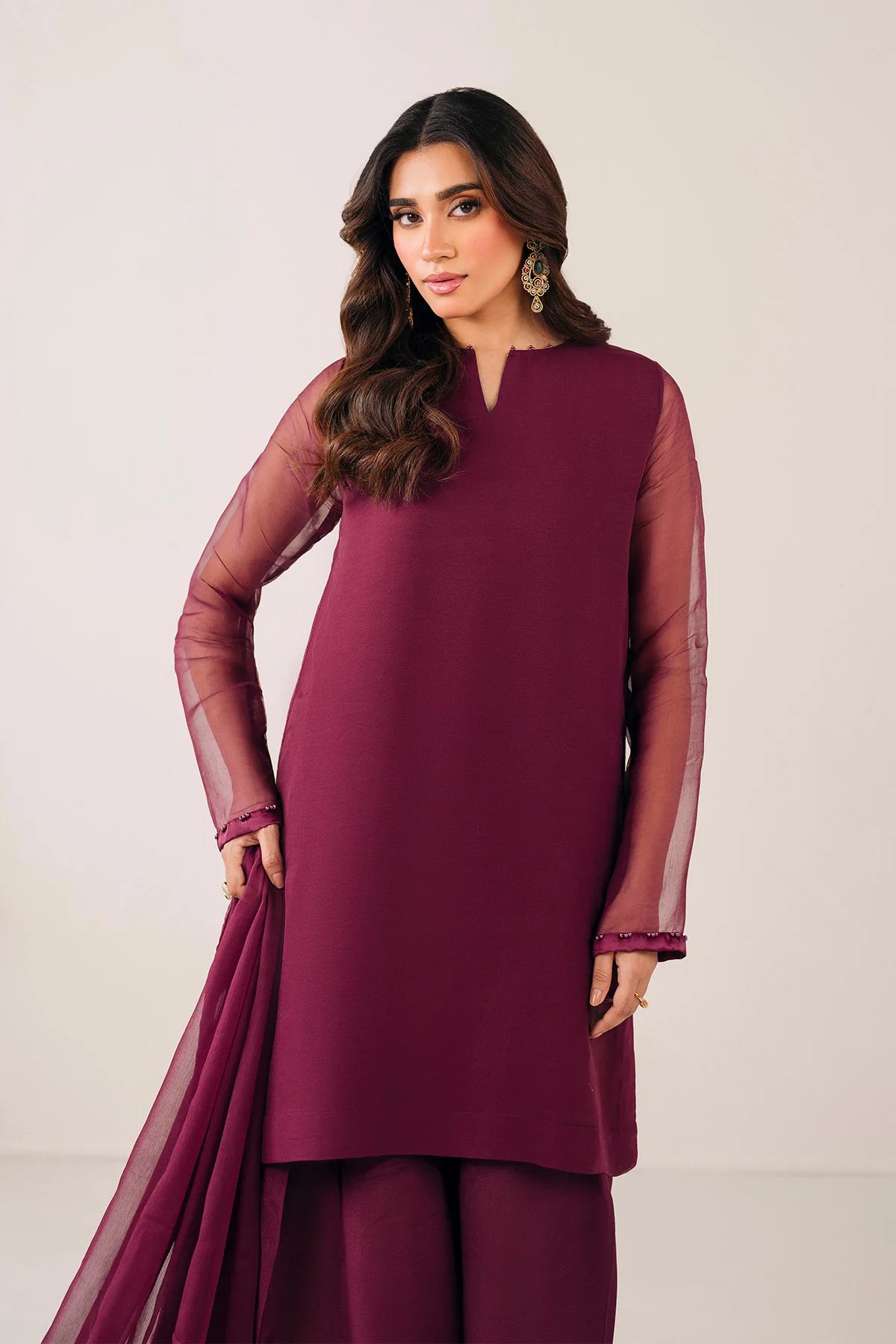 PLAIN CHIFFON DUPATTA 58 - Image 5