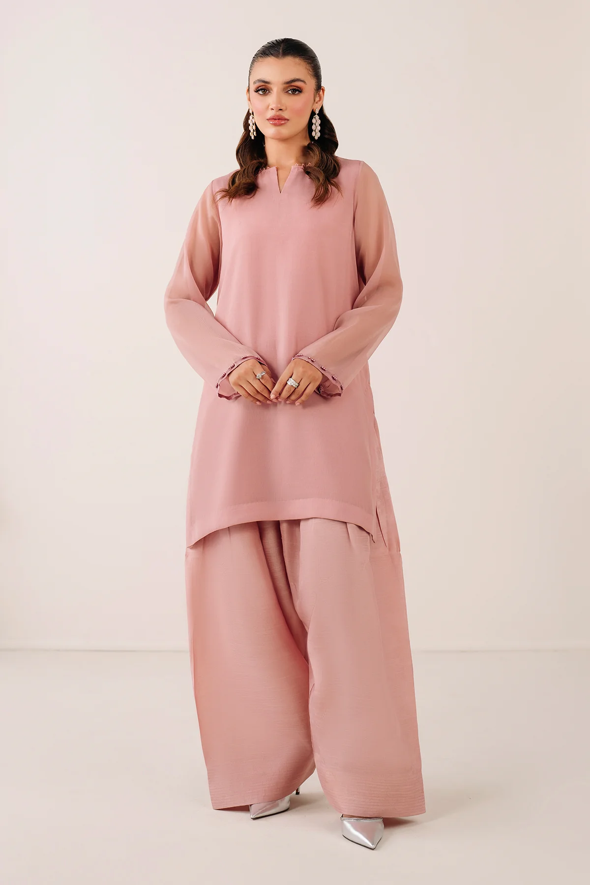 PLAIN CHIFFON SHIRT PR-1116