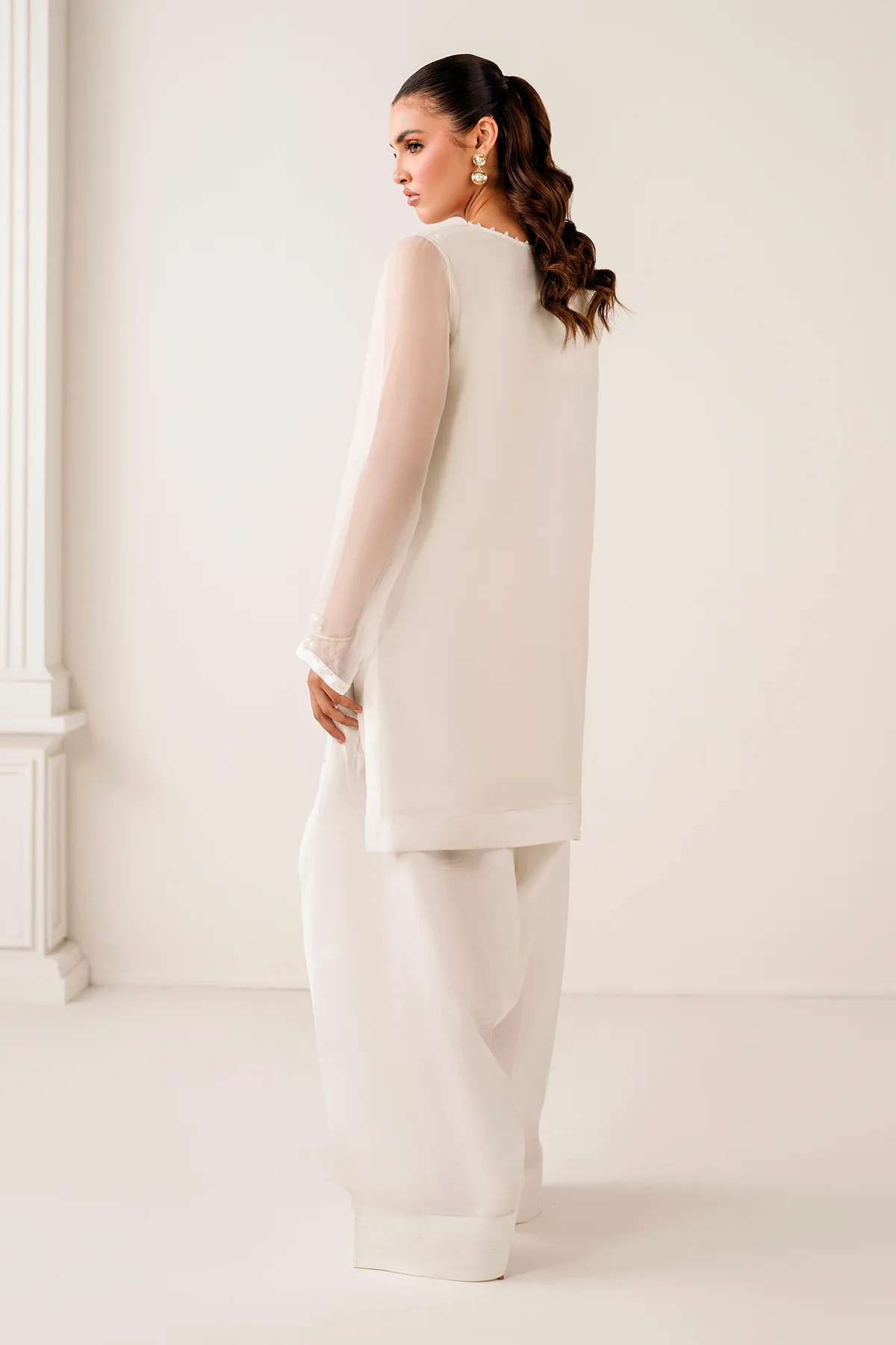 PLAIN CHIFFON SHIRT PR-1117 - Image 2