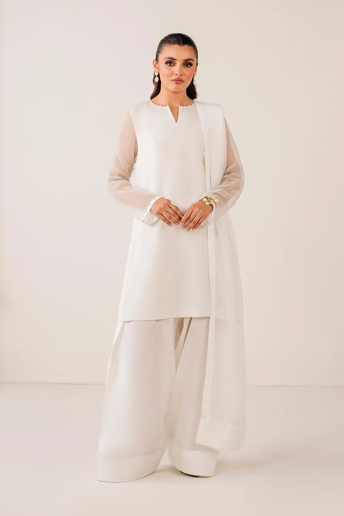 PLAIN CHIFFON SHIRT PR-1117 - Image 4