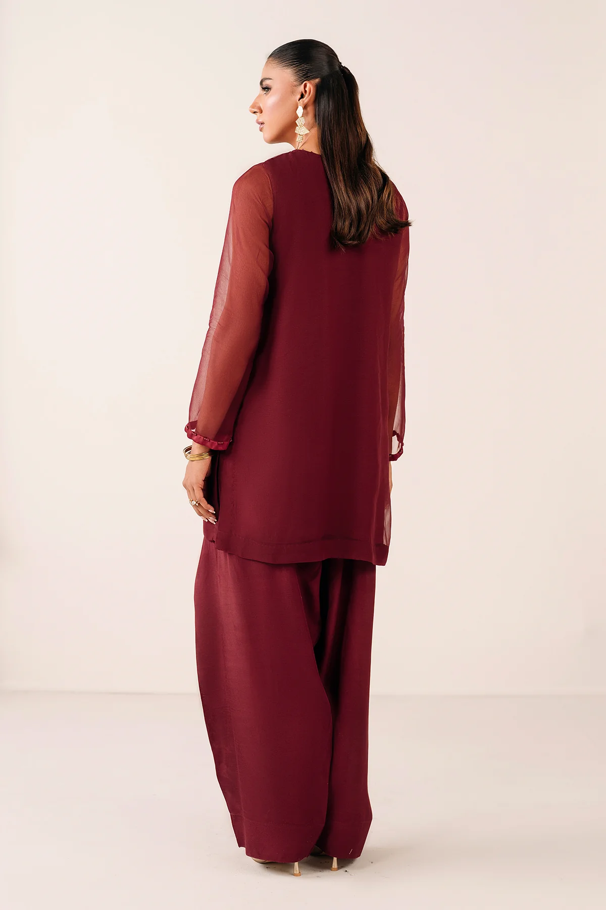 PLAIN CHIFFON SHIRT PR-1119 - Image 2