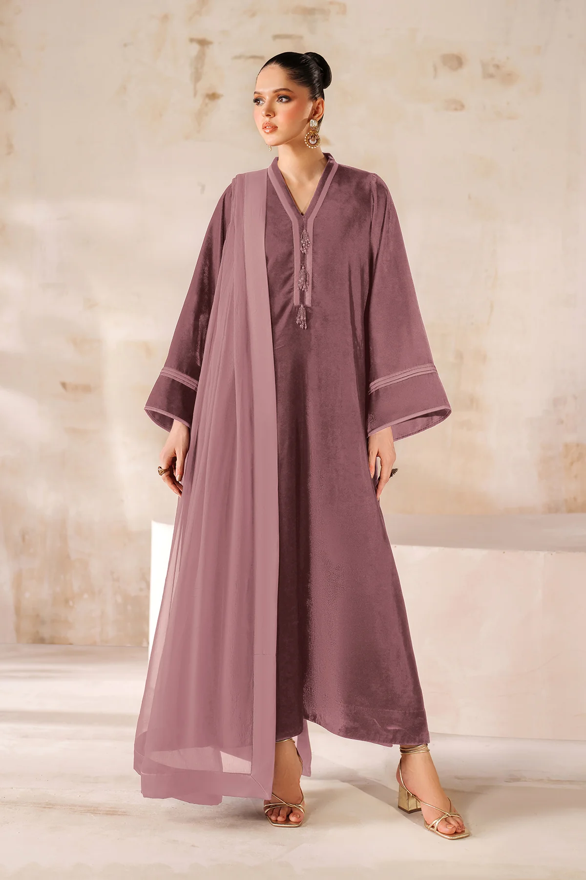 SOLID VELVET SUIT EN-1227 - Image 3