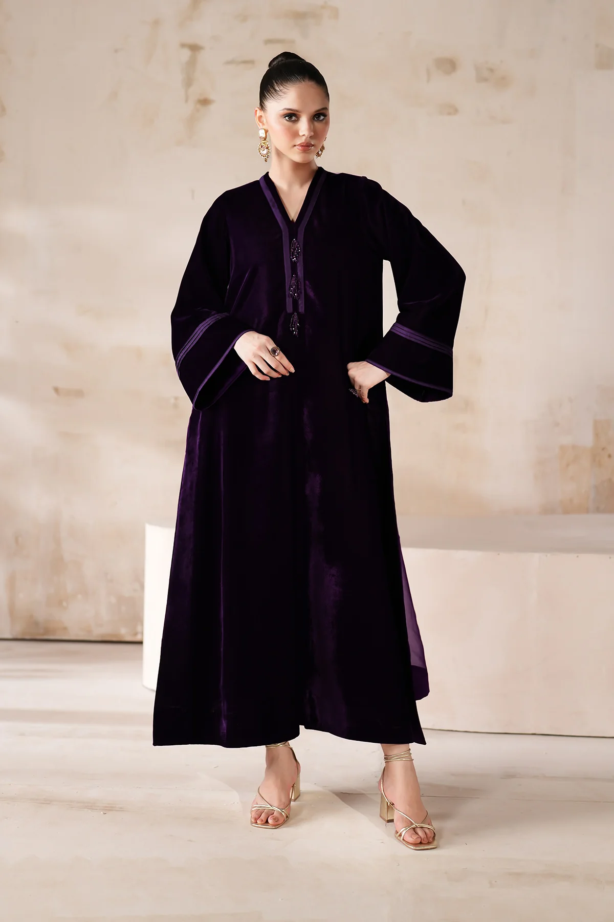 SOLID VELVET SUIT EN-1228