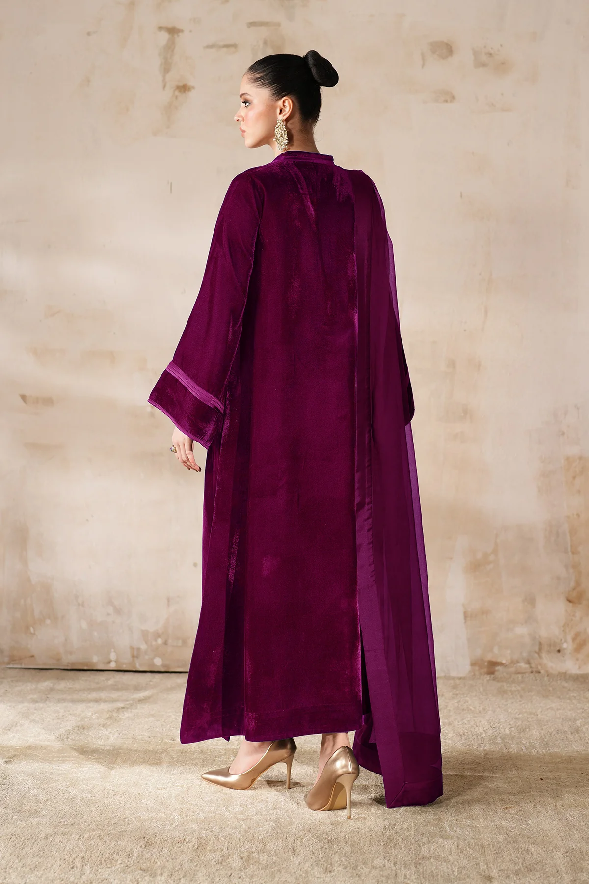SOLID VELVET SUIT EN-1230 - Image 2