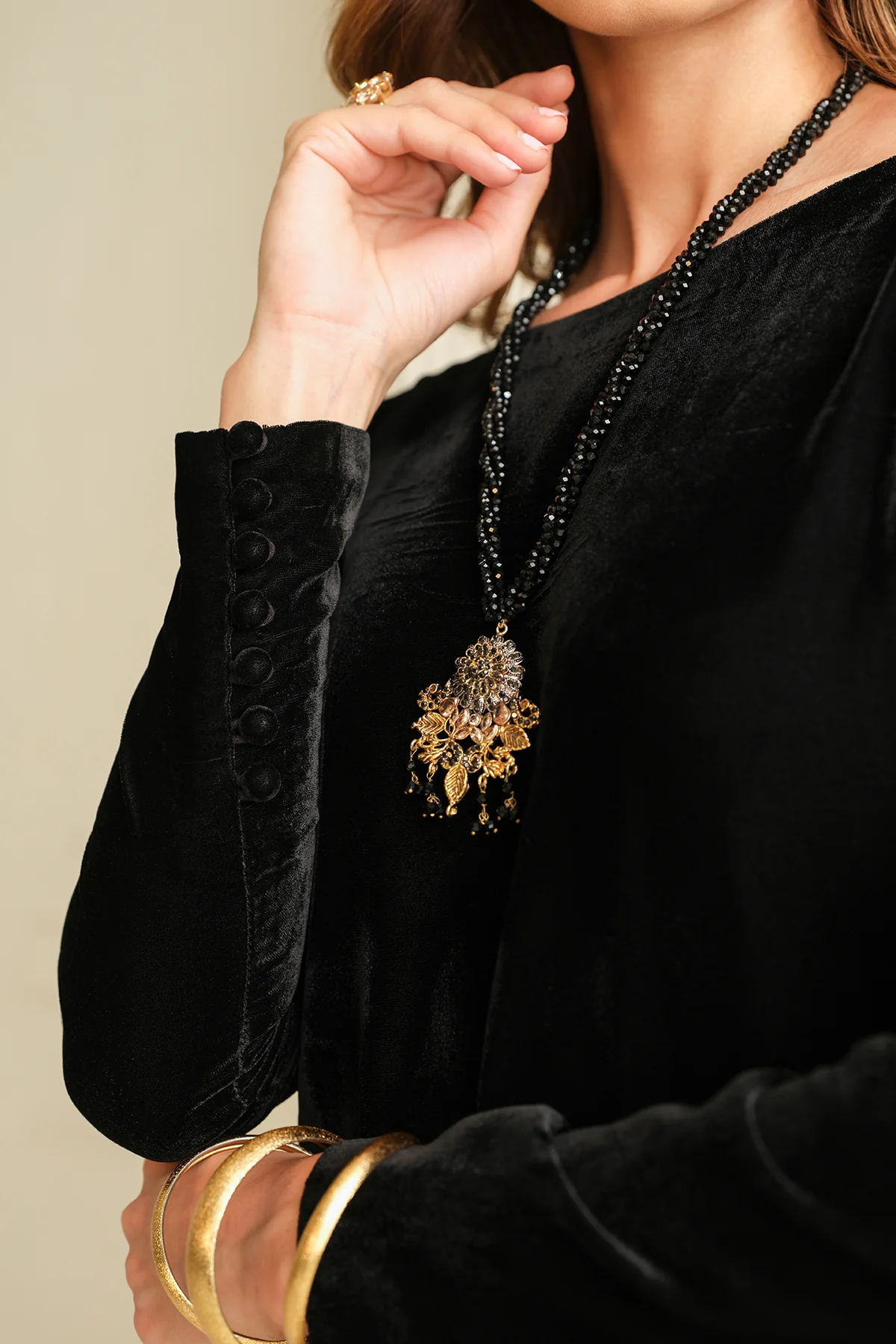 SOLID VELVET SUIT PR-1010 - Image 3