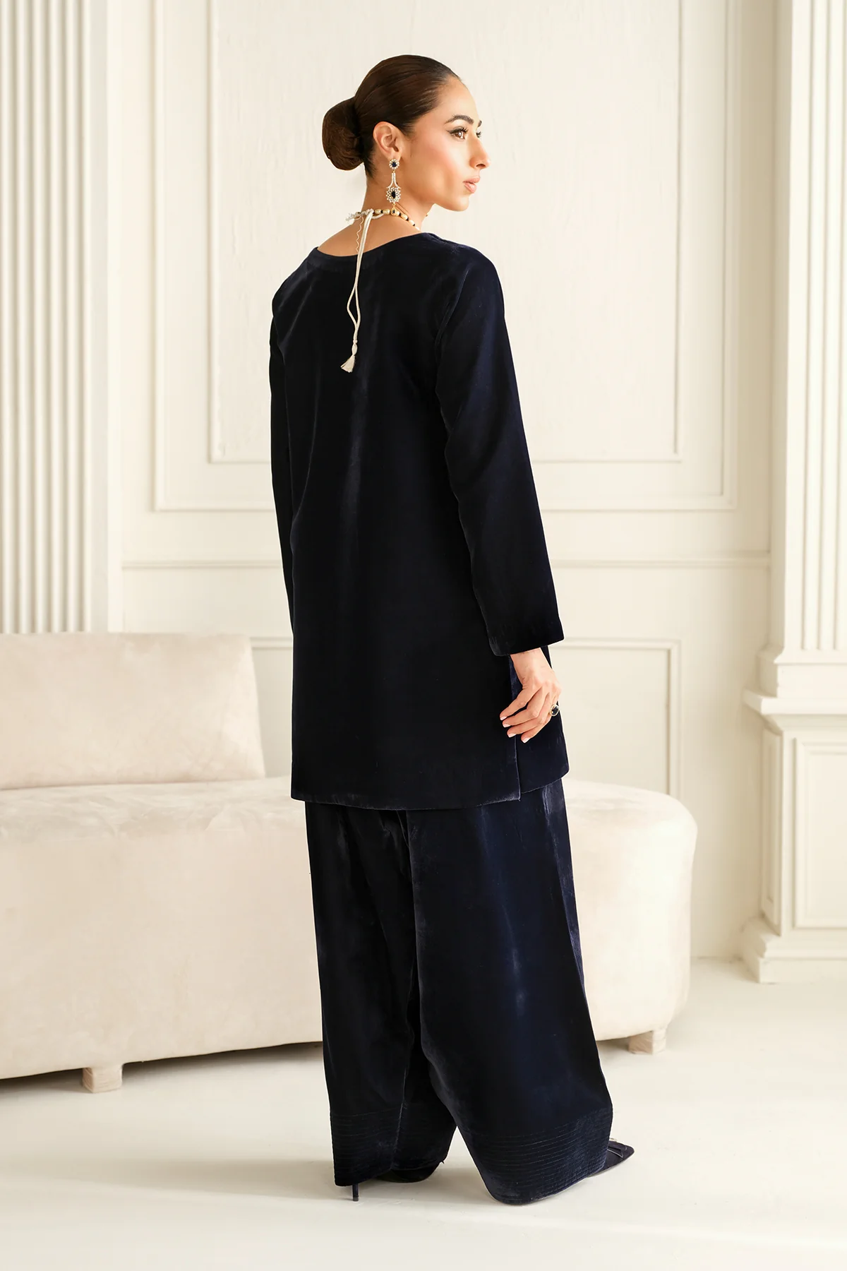SOLID VELVET SUIT PR-1012 - Image 2